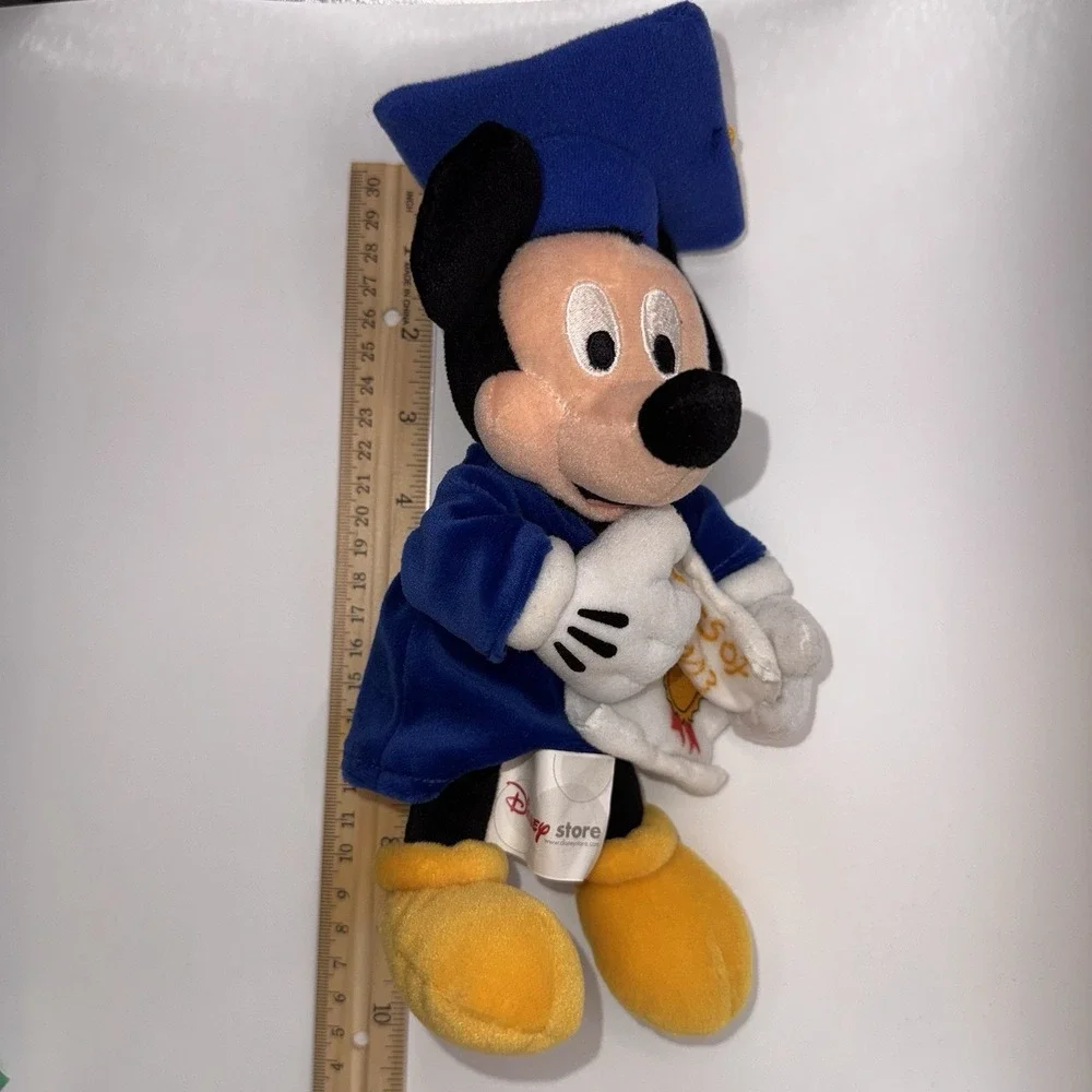 Disney Mickey Mouse Graduation Plush Class of 2003 Disney Store Stuffed Toy